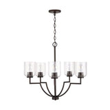Capital Lighting 439351BZ500 Carter Mid Sized Chandelier - Bronze