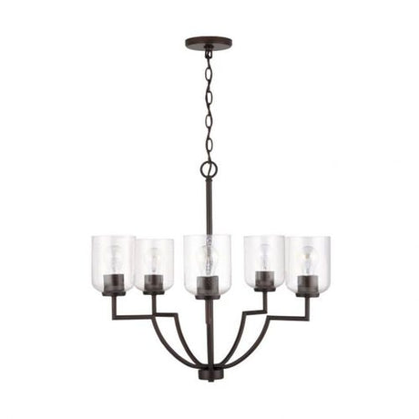 Capital Lighting 439351BZ500 Carter Mid Sized Chandelier - Bronze