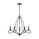 Capital Lighting 439551MB Cameron Mid Sized Chandelier - Matte Black