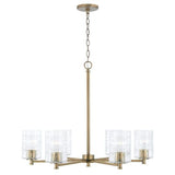 Capital Lighting 441361AD491 Emerson Mid Sized Chandelier - Aged Brass