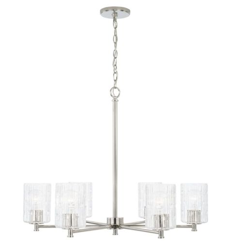 Capital Lighting 441361PN491 Emerson Mid Sized Chandelier - Polished Nickel