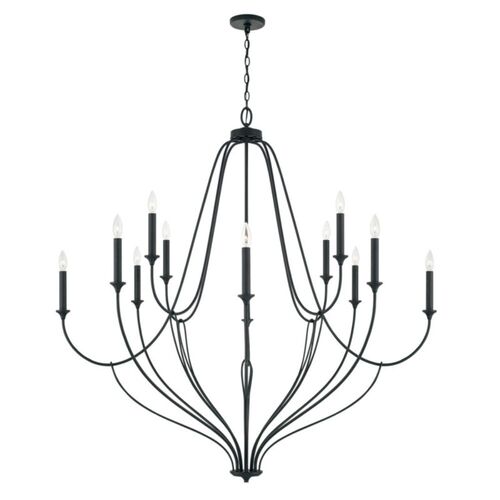 Capital Lighting 441601BI Bentley Large Foyer Chandelier - Black Iron