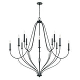 Capital Lighting 441601BI Bentley Large Foyer Chandelier - Black Iron