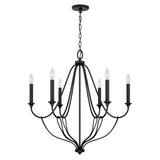 Capital Lighting 441661BI Bentley Mid Sized Chandelier - Black Iron