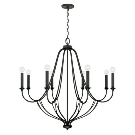 Capital Lighting 441681BI Bentley Large Foyer Chandelier - Black Iron
