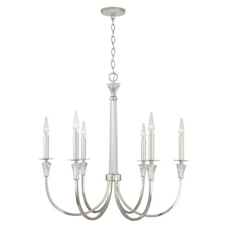 Capital Lighting 441861PN Laurent Mid Sized Chandelier - Polished Nickel