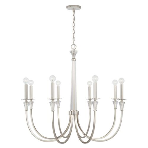 Capital Lighting 441881PN Laurent Large Foyer Chandelier - Polished Nickel