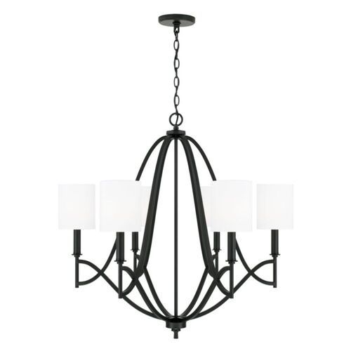 Capital Lighting 442361MB701 Sylvia Mid Sized Chandelier - Matte Black