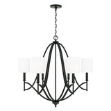 Capital Lighting 442361MB701 Sylvia Mid Sized Chandelier - Matte Black