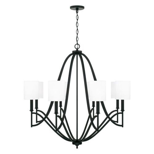 Capital Lighting 442381MB701 Sylvia Large Foyer Chandelier - Matte Black