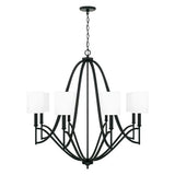 Capital Lighting 442381MB701 Sylvia Large Foyer Chandelier - Matte Black
