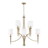 Capital Lighting 442681AD701 Abbie Large Foyer Chandelier - Aged Brass