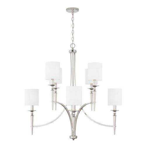 Capital Lighting 442681PN701 Abbie Large Foyer Chandelier - Polished Nickel