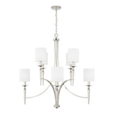 Capital Lighting 442681PN701 Abbie Large Foyer Chandelier - Polished Nickel