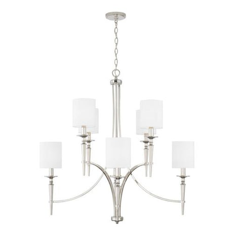 Capital Lighting 442681PN701 Abbie Large Foyer Chandelier - Polished Nickel