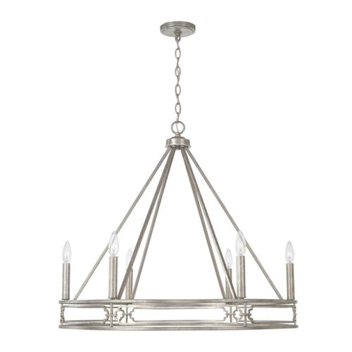 Capital Lighting 443461AS Merrick Mid Sized Chandelier - Antique Silver
