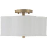 Capital Lighting 4452BG557 Quinn Semi Flush Mount Ceiling Light - Brushed Gold