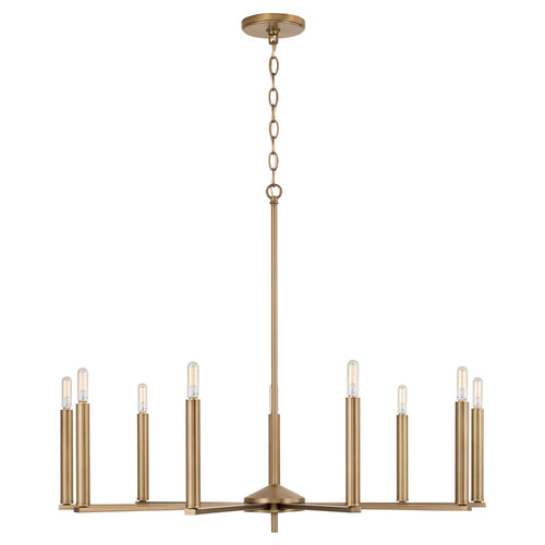 Capital Lighting 448691AD Portman Mid Sized Chandelier - Aged Brass