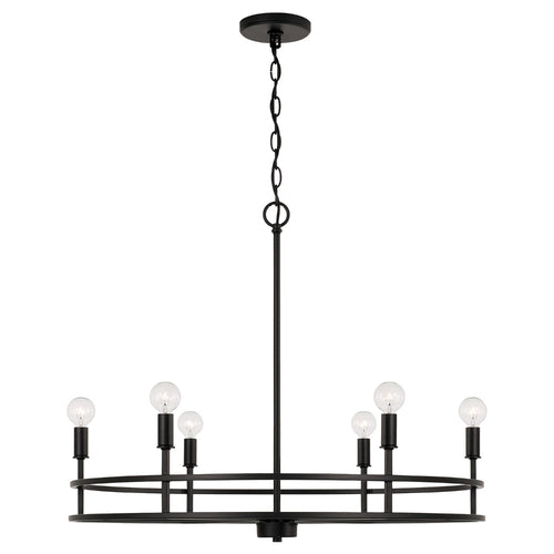 Capital Lighting 448761MB Fuller Mid Sized Chandelier - Matte Black