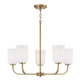 Capital Lighting 448851AD542 Lawson Mid Sized Chandelier - Aged Brass