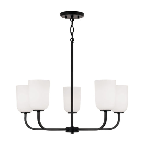 Capital Lighting 448851MB542 Lawson Mid Sized Chandelier - Matte Black