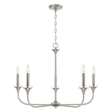 Capital Lighting 448951BN Presley Mid Sized Chandelier - Brushed Nickel