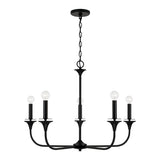 Capital Lighting 448951MB Presley Mid Sized Chandelier - Matte Black