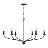 Capital Lighting 449961MB Dolan Large Foyer Chandelier - Matte Black