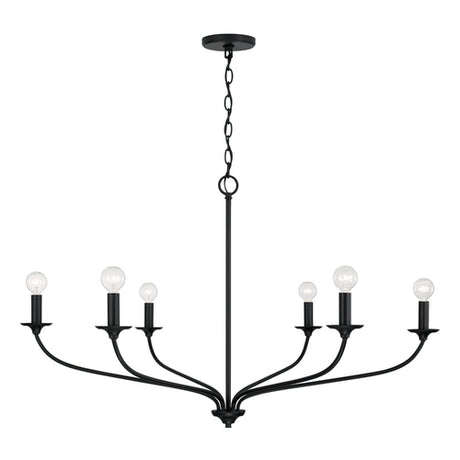 Capital Lighting 449961MB Dolan Large Foyer Chandelier - Matte Black