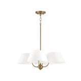 Capital Lighting 450441AD Welsley Mid Sized Chandelier - Aged Brass
