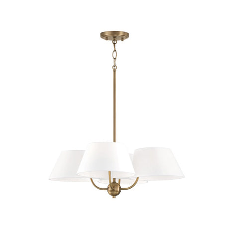 Capital Lighting 450441AD Welsley Mid Sized Chandelier - Aged Brass