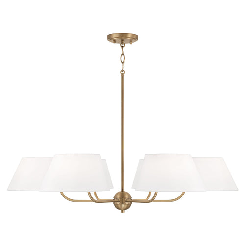Capital Lighting 450461AD Welsley Large Foyer Chandelier - Aged Brass