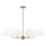 Capital Lighting 450461AD Welsley Large Foyer Chandelier - Aged Brass
