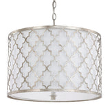 Capital Lighting 4545AS582 Ellis Drum Pendant - Antique Silver