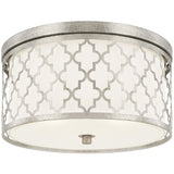 Capital Lighting 4549AS Ellis Flush Mount Ceiling Light - Antique Silver