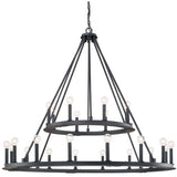 Capital Lighting 4910BI Pearson Large Foyer Chandelier - Basic Black