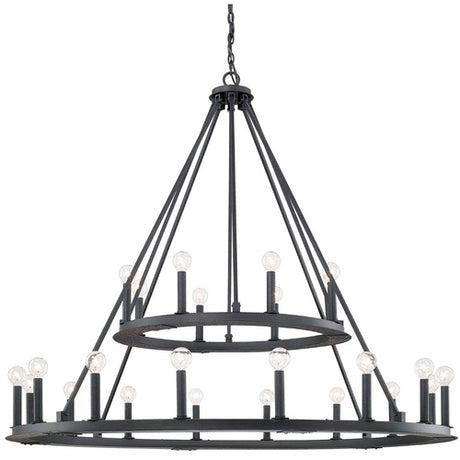 Capital Lighting 4910BI Pearson Large Foyer Chandelier - Basic Black