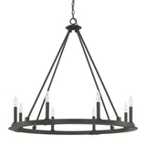 Capital Lighting 4918BI000 Pearson Large Foyer Chandelier - Black Iron