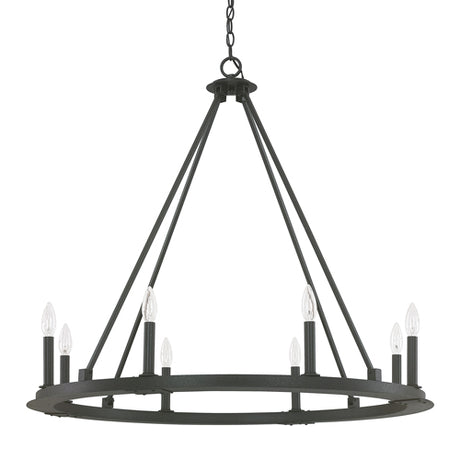 Capital Lighting 4918BI000 Pearson Large Foyer Chandelier - Black Iron