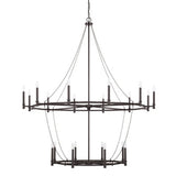 Capital Lighting 528702BI Lancaster Large Foyer Chandelier - Black Iron