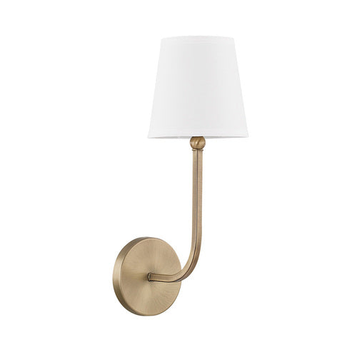 Capital Lighting 619311AD674 Dawson 1 Bulb Wall Sconce - Aged Brass