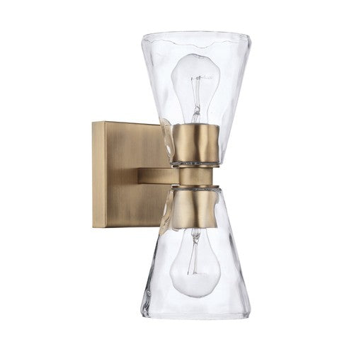 Capital Lighting 627522AD456 Lyra Multi Bulb Wall Sconce - Aged Brass