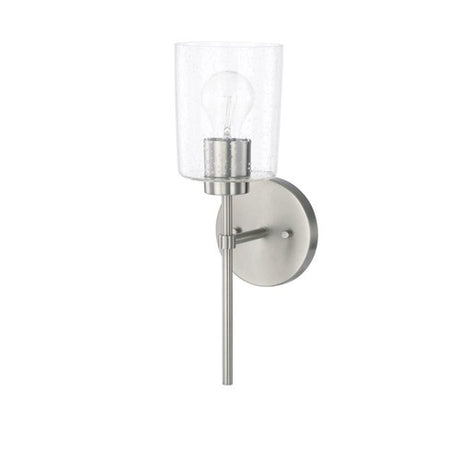 Capital Lighting 628511BN449 Greyson 1 Bulb Wall Sconce - Brushed Nickel