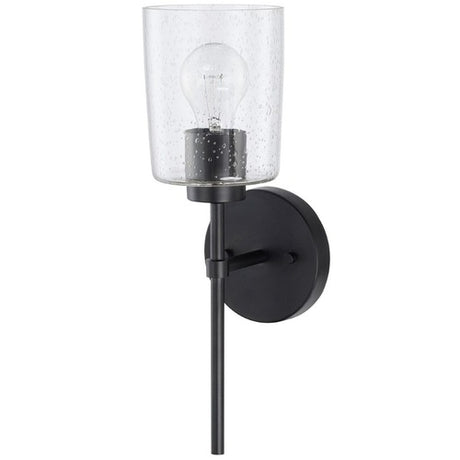 Capital Lighting 628511MB449 Greyson 1 Bulb Wall Sconce - Matte Black