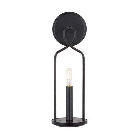 Capital Lighting 631611MB Sonnet 1 Bulb Wall Sconce - Matte Black