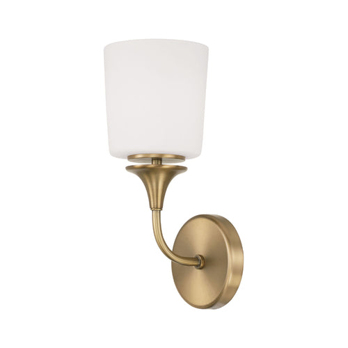 Capital Lighting 648911AD541 Presley 1 Bulb Wall Sconce - Aged Brass