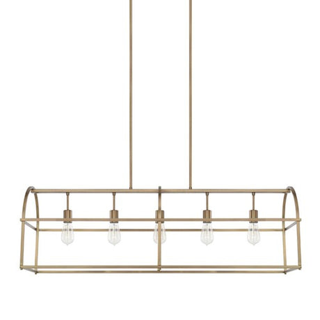 Capital Lighting 825751AD Linear Pendant - Aged Brass