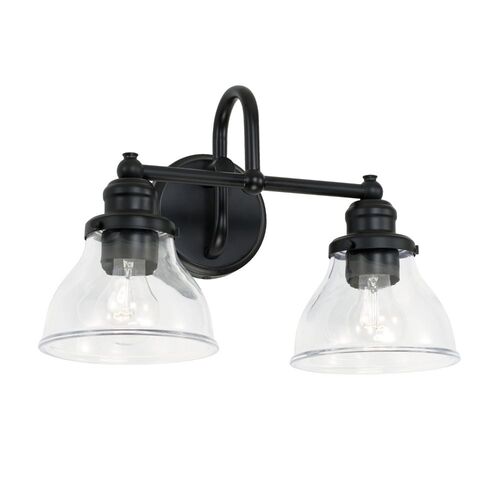 Capital Lighting 8302MB461 Baxter 2 Bulb Bathroom Light - Matte Black