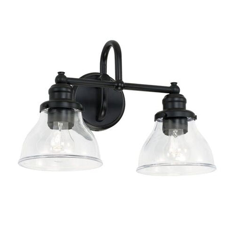 Capital Lighting 8302MB461 Baxter 2 Bulb Bathroom Light - Matte Black