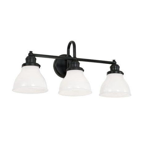 Capital Lighting 8303MB128 Baxter 3 Bulb Bathroom Light - Matte Black